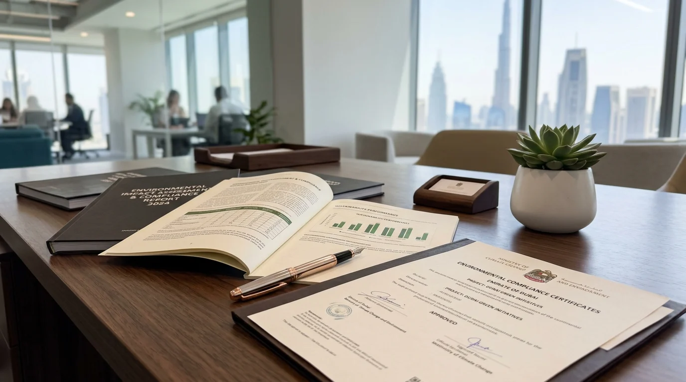 Environmental compliance certificate and documentation